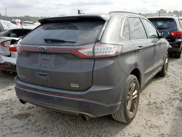 2FMPK3J90GBC51709 - 2016 FORD EDGE SEL GRAY photo 4