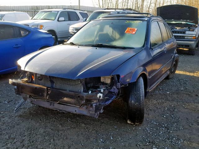 JM1BJ245421547485 - 2002 MAZDA PROTEGE PR BLUE photo 2