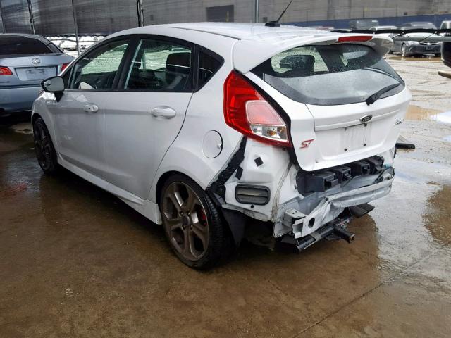 3FADP4GX1EM203948 - 2014 FORD FIESTA ST WHITE photo 3