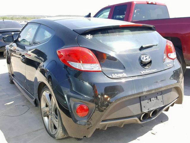 KMHTC6AE6FU229460 - 2015 HYUNDAI VELOSTER T BLACK photo 3