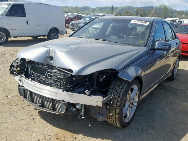 WDDGF4HB8DF992973 - 2013 MERCEDES-BENZ C 250 SILVER photo 2