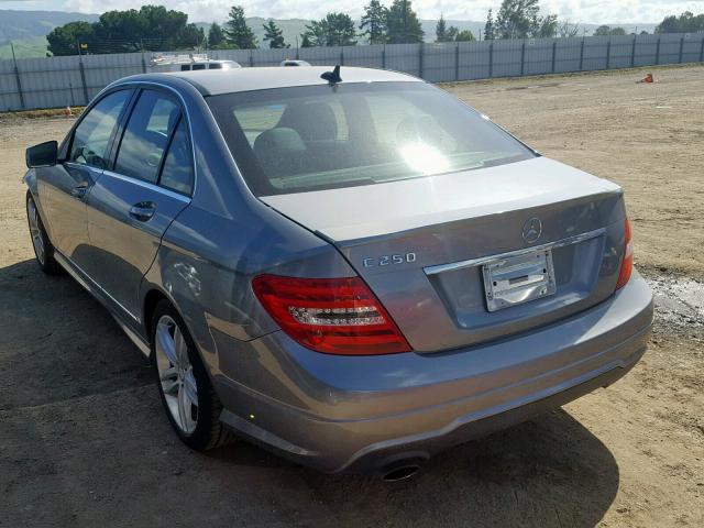 WDDGF4HB8DF992973 - 2013 MERCEDES-BENZ C 250 SILVER photo 3