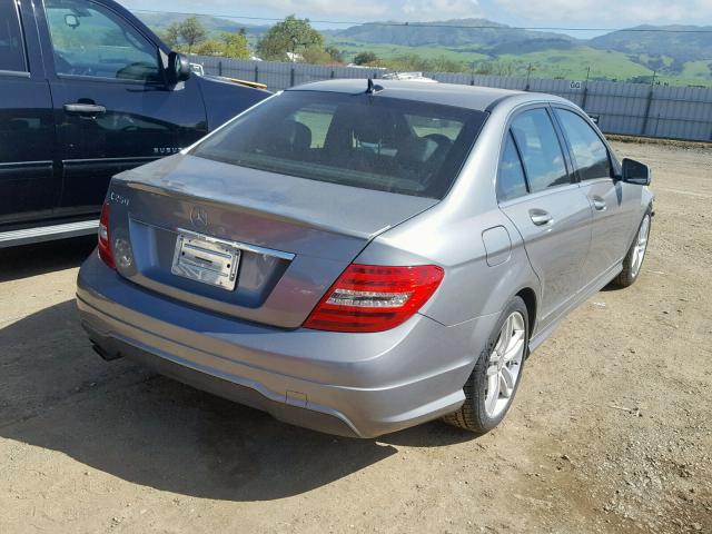 WDDGF4HB8DF992973 - 2013 MERCEDES-BENZ C 250 SILVER photo 4