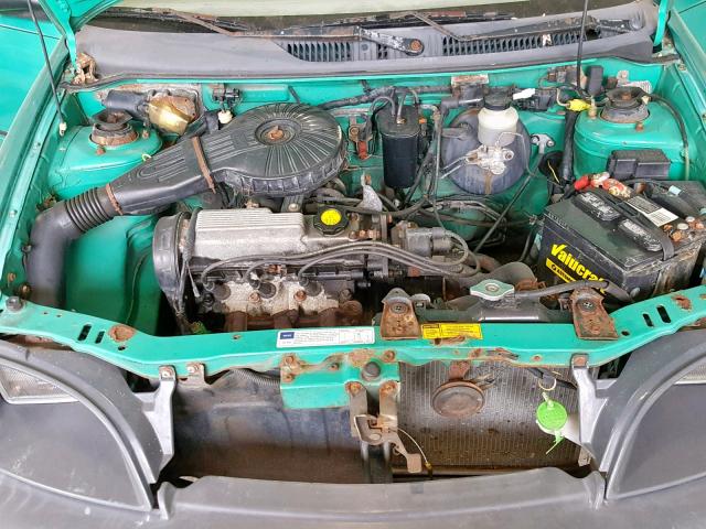 2C1MR2267S6745887 - 1995 GEO METRO BASE GREEN photo 7