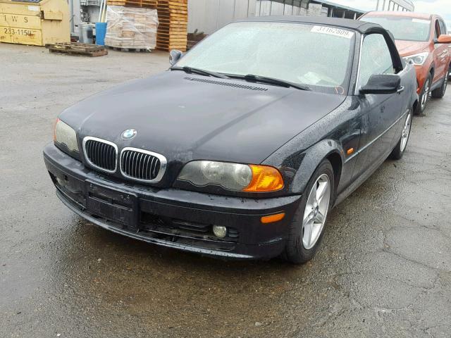 WBABS33432PG87830 - 2002 BMW 325 CI BLACK photo 2