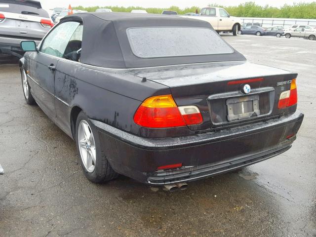 WBABS33432PG87830 - 2002 BMW 325 CI BLACK photo 3