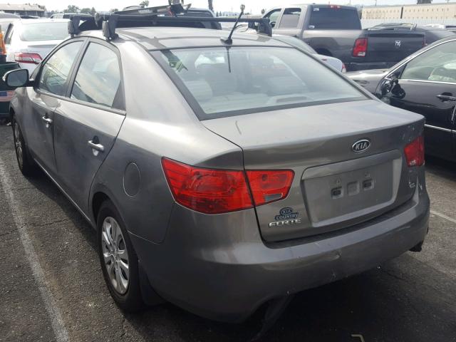 KNAFU4A29A5047874 - 2010 KIA FORTE EX CHARCOAL photo 3