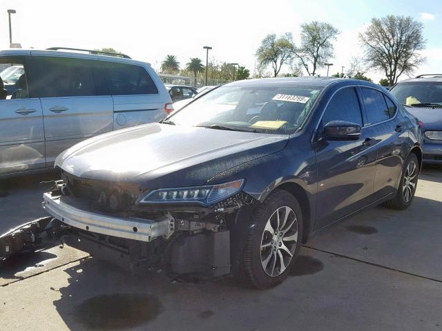 19UUB1F32GA000011 - 2016 ACURA TLX GRAY photo 2