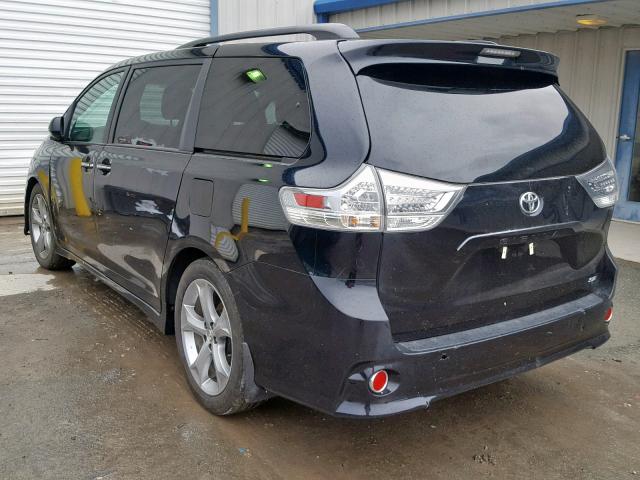 5TDXZ3DC2HS851977 - 2017 TOYOTA SIENNA SE BLACK photo 3