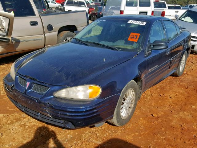 1G2NF52T11M538150 - 2001 PONTIAC GRAND AM S BLUE photo 2
