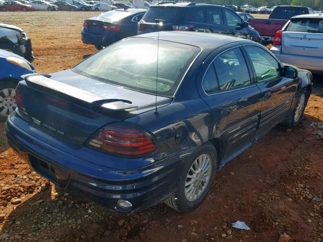 1G2NF52T11M538150 - 2001 PONTIAC GRAND AM S BLUE photo 4