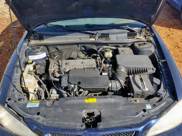 1G2NF52T11M538150 - 2001 PONTIAC GRAND AM S BLUE photo 7