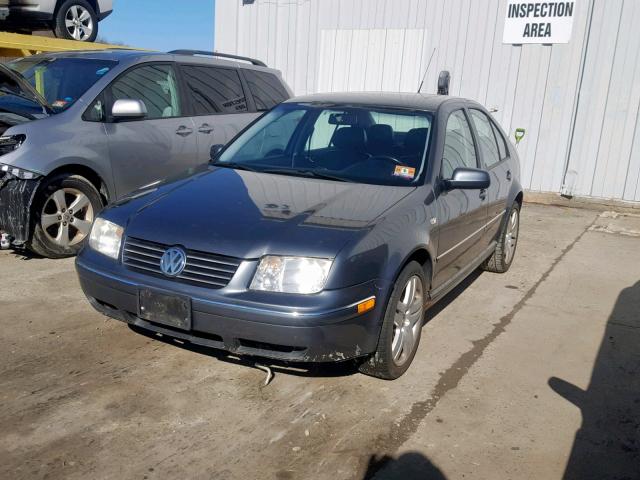 3VWSE69M14M004559 - 2004 VOLKSWAGEN JETTA GLS GRAY photo 2