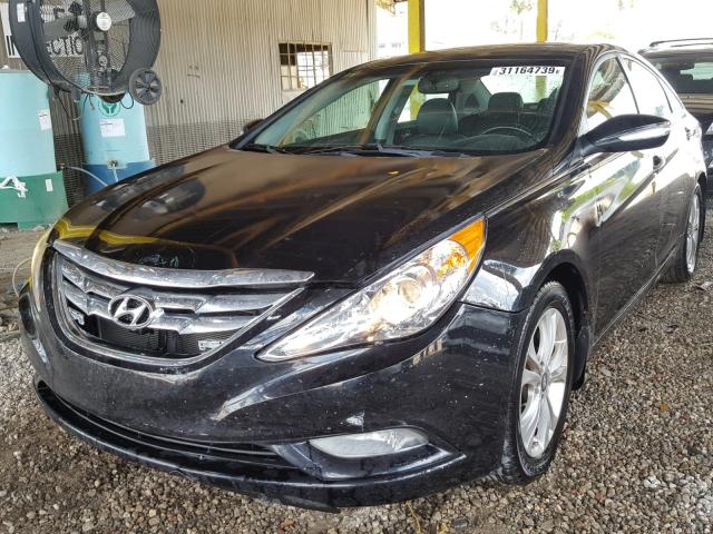 5NPEC4AC7BH163568 - 2011 HYUNDAI SONATA SE BLACK photo 2