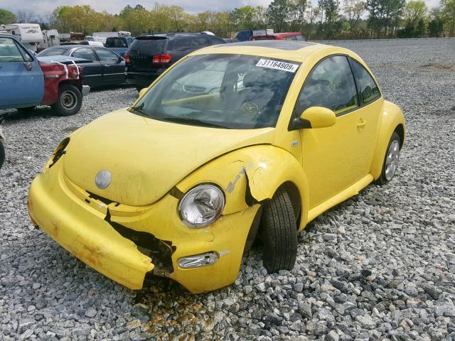 3VWCK21C83M420874 - 2003 VOLKSWAGEN NEW BEETLE ყვითელი ფოტო 2