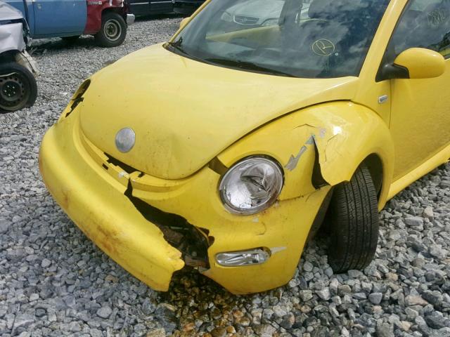 3VWCK21C83M420874 - 2003 VOLKSWAGEN NEW BEETLE ყვითელი ფოტო 9