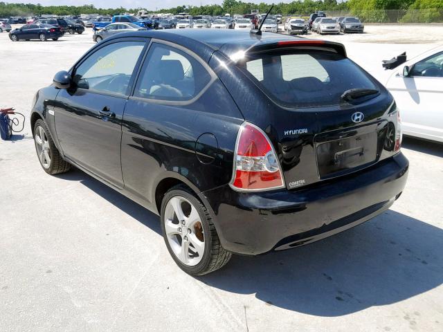 KMHCN36C79U121787 - 2009 HYUNDAI ACCENT SE BLACK photo 3