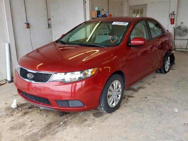 KNAFU4A21C5510299 - 2012 KIA FORTE EX MAROON photo 2