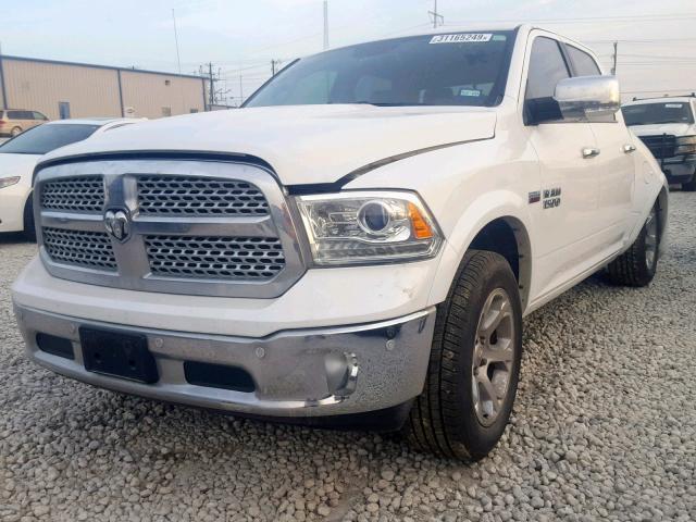 1C6RR6NT4GS269594 - 2016 RAM 1500 LARAM WHITE photo 2