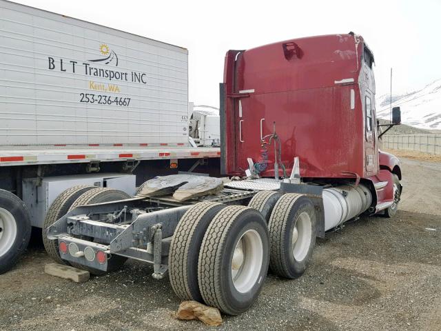 1XKADP9X5BJ294787 - 2011 KENWORTH CONSTRUCTI RED photo 4