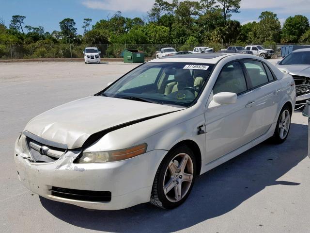 19UUA66216A034592 - 2006 ACURA 3.2TL WHITE photo 2