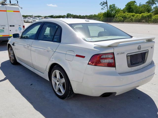 19UUA66216A034592 - 2006 ACURA 3.2TL WHITE photo 3