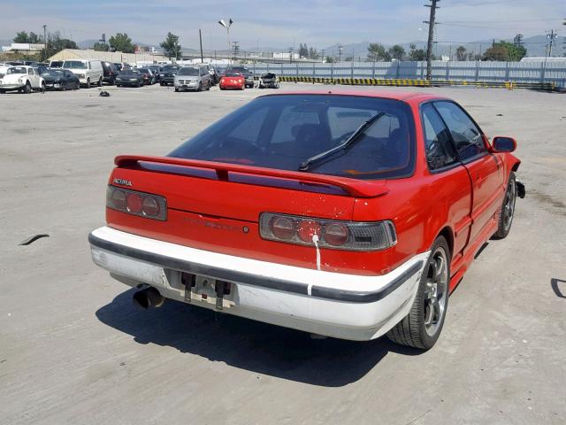 JH4DA9461LS037292 - 1990 ACURA INTEGRA GS RED photo 4