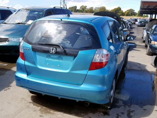 JHMGE8H32CC015193 - 2012 HONDA FIT TEAL photo 4