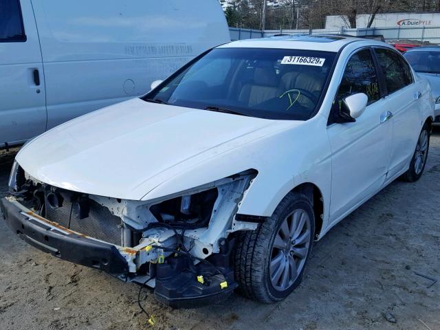 1HGCP3F80CA010227 - 2012 HONDA ACCORD EXL WHITE photo 2