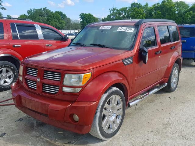 1D8GT586X7W713055 - 2007 DODGE NITRO R/T RED photo 2