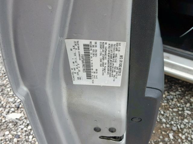 1FAHP36N59W219023 - 2009 FORD FOCUS SES SILVER photo 10