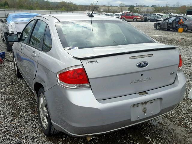 1FAHP36N59W219023 - 2009 FORD FOCUS SES SILVER photo 3