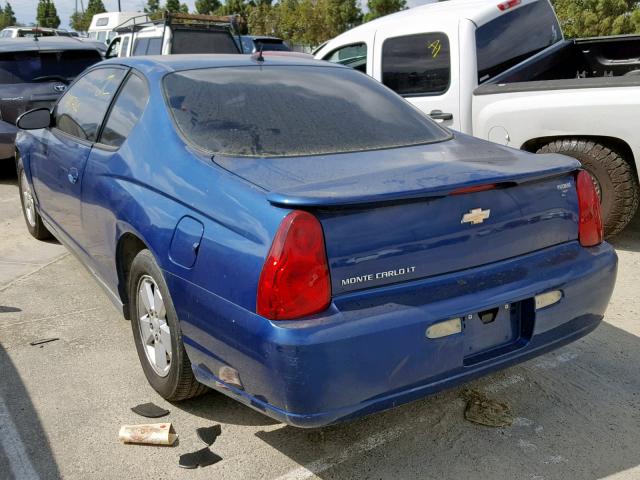 2G1WM15K169234573 - 2006 CHEVROLET MONTE CARL BLUE photo 3