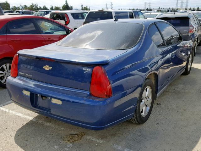 2G1WM15K169234573 - 2006 CHEVROLET MONTE CARL BLUE photo 4