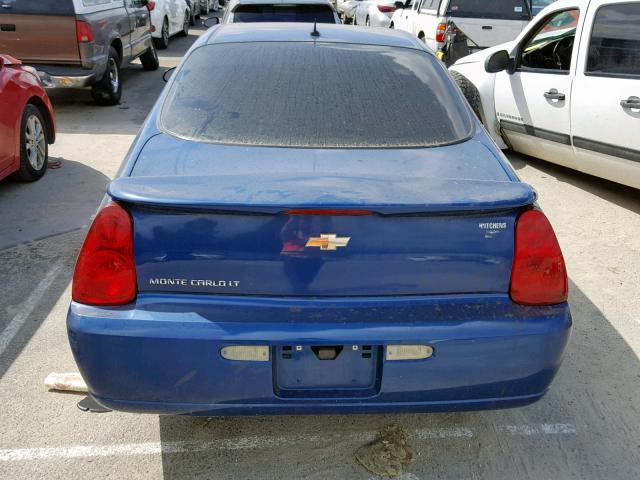 2G1WM15K169234573 - 2006 CHEVROLET MONTE CARL BLUE photo 9