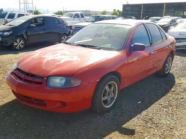 1G1JF52F047171239 - 2004 CHEVROLET CAVALIER L RED photo 2