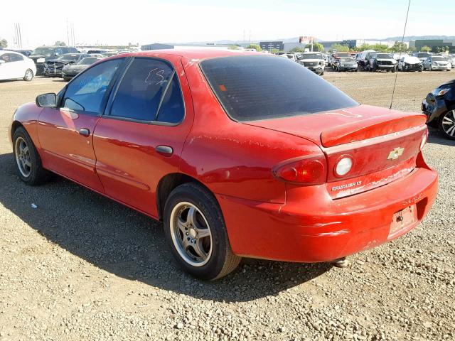 1G1JF52F047171239 - 2004 CHEVROLET CAVALIER L RED photo 3