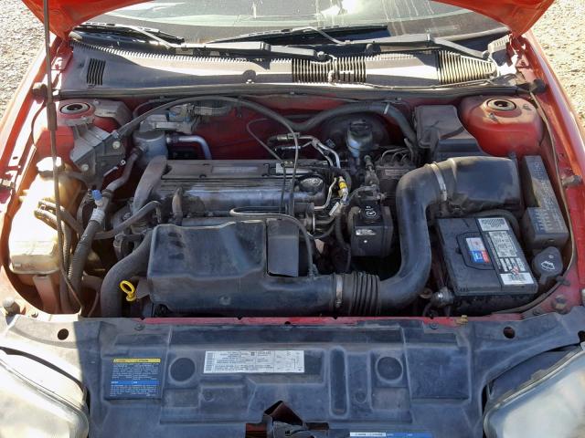 1G1JF52F047171239 - 2004 CHEVROLET CAVALIER L RED photo 7