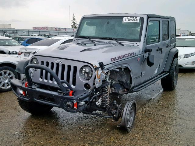 1C4BJWFG4GL347482 - 2016 JEEP WRANGLER U SILVER photo 2