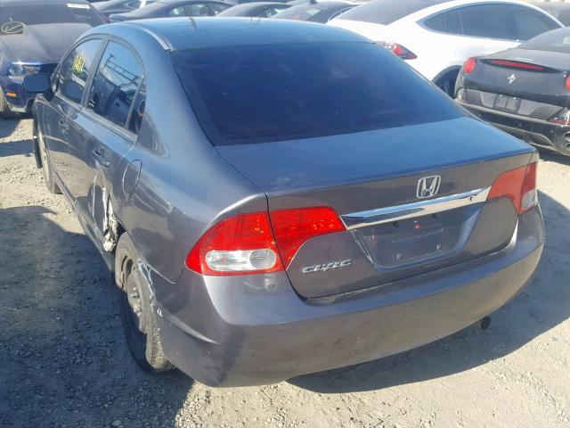 19XFA1F38AE051706 - 2010 HONDA CIVIC VP GRAY photo 3