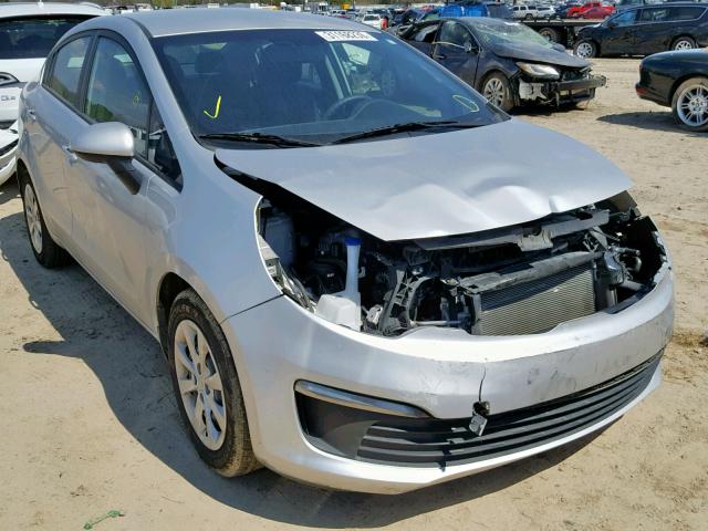 KNADM4A36G6663034 - 2016 KIA RIO LX SILVER photo 1