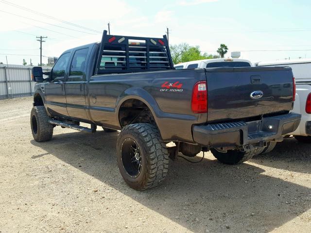 1FTWW31R58EA03577 - 2008 FORD F350 SRW S BLACK photo 3