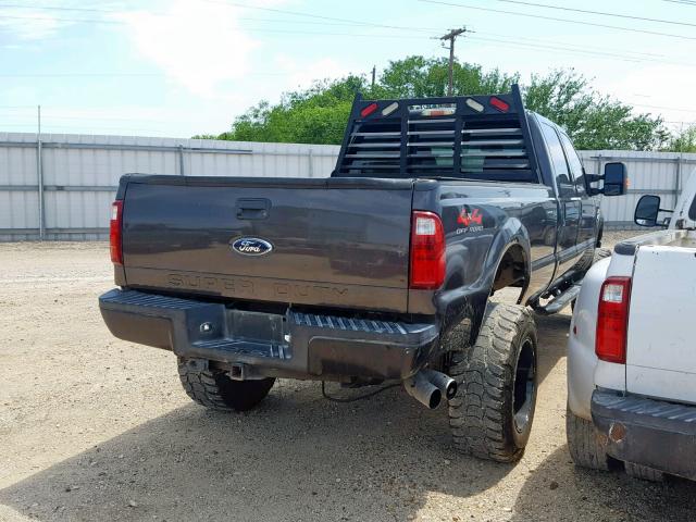 1FTWW31R58EA03577 - 2008 FORD F350 SRW S BLACK photo 4