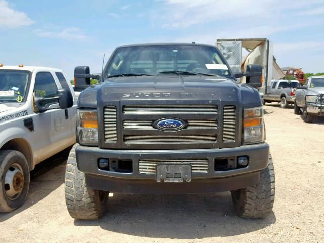 1FTWW31R58EA03577 - 2008 FORD F350 SRW S BLACK photo 9