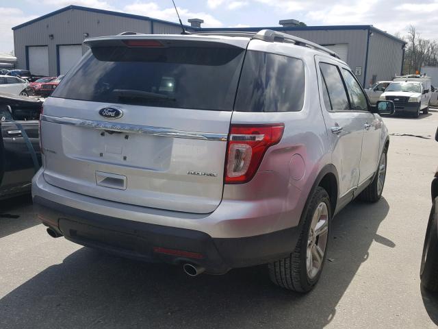 1FM5K7F89DGC15570 - 2013 FORD EXPLORER L SILVER photo 4