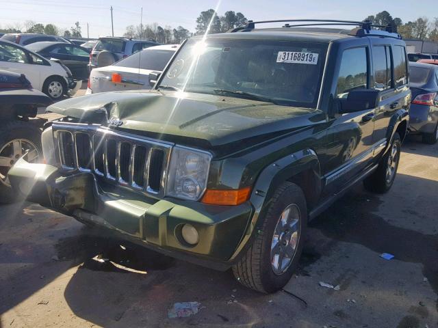 1J8HH58277C673352 - 2007 JEEP COMMANDER GREEN photo 2