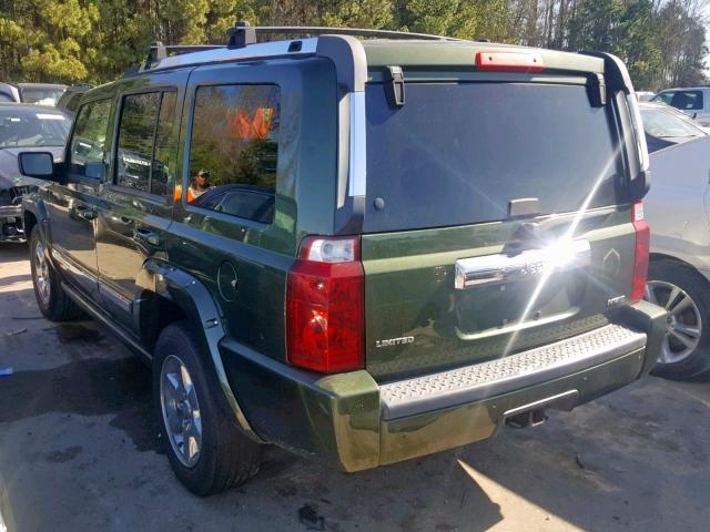 1J8HH58277C673352 - 2007 JEEP COMMANDER GREEN photo 3