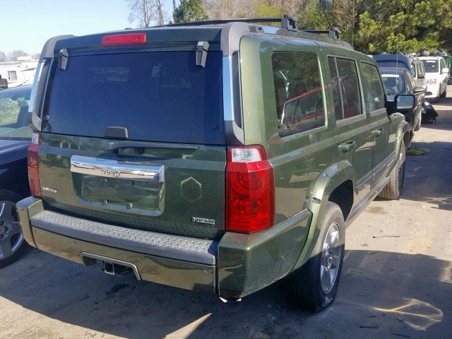 1J8HH58277C673352 - 2007 JEEP COMMANDER GREEN photo 4