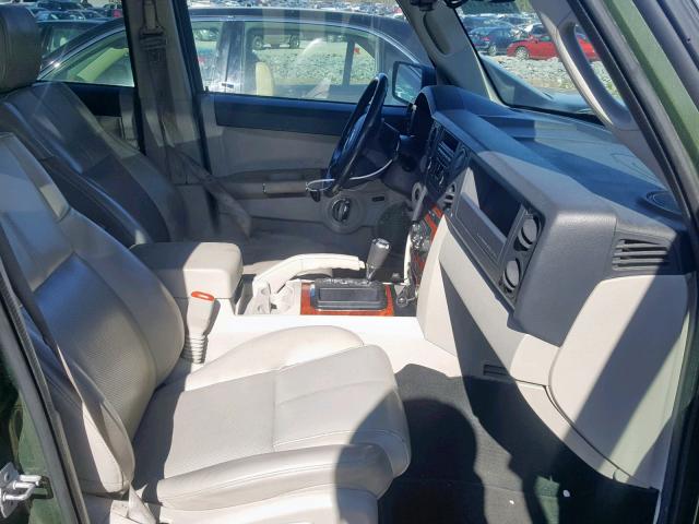 1J8HH58277C673352 - 2007 JEEP COMMANDER GREEN photo 5