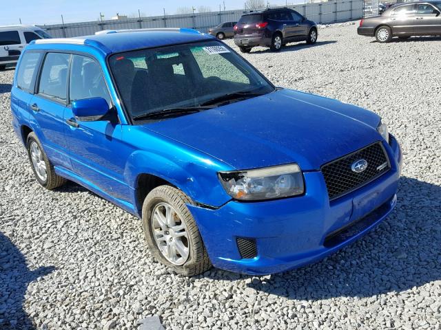 JF1SG66608H726205 - 2008 SUBARU FORESTER S BLUE photo 1